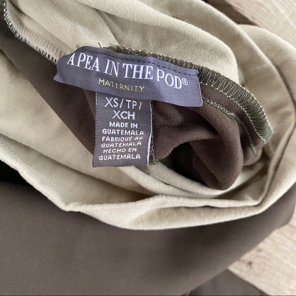 A Pea in the pod green/cream jeans maternity XS - Picture 5 of 6